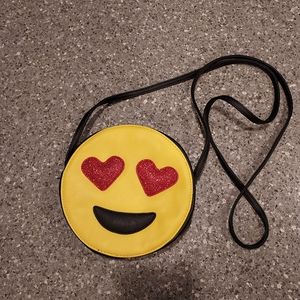 Cute Heart 😍 Emoji Crossbody Purse. New Condition